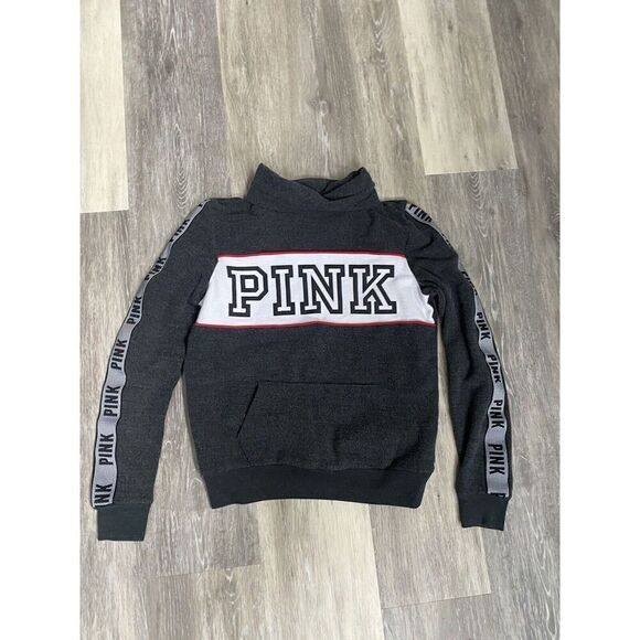 PINK Victoria Secret PINK Sweatshirt Size Pullover Logo Preppy - Picture 2 of 7